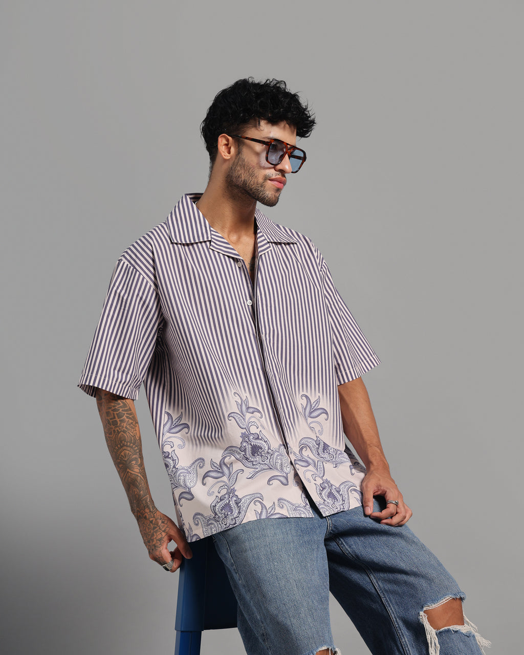 COASTAL STRIPE RESORT SHIRT