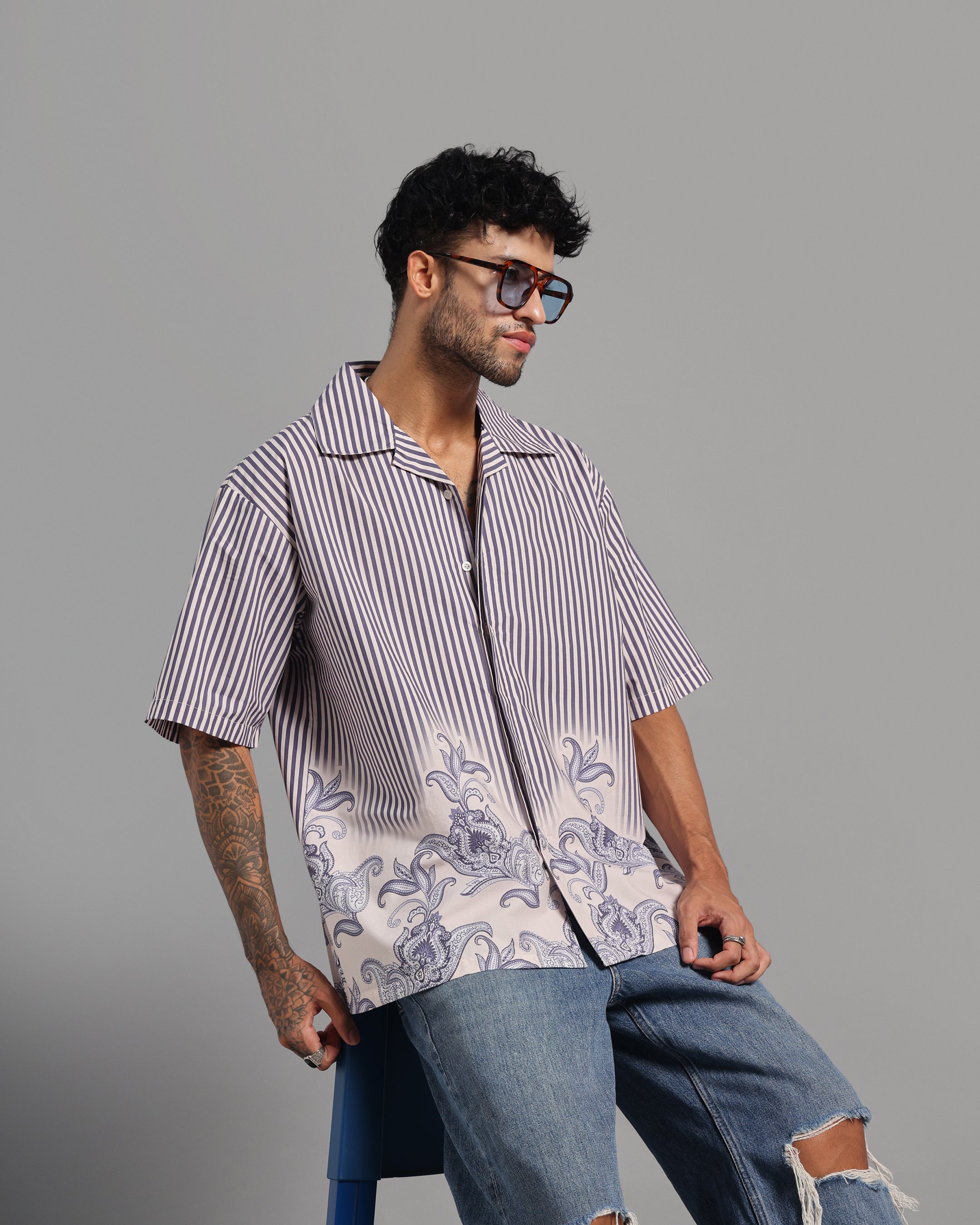 COASTAL STRIPE RESORT SHIRT