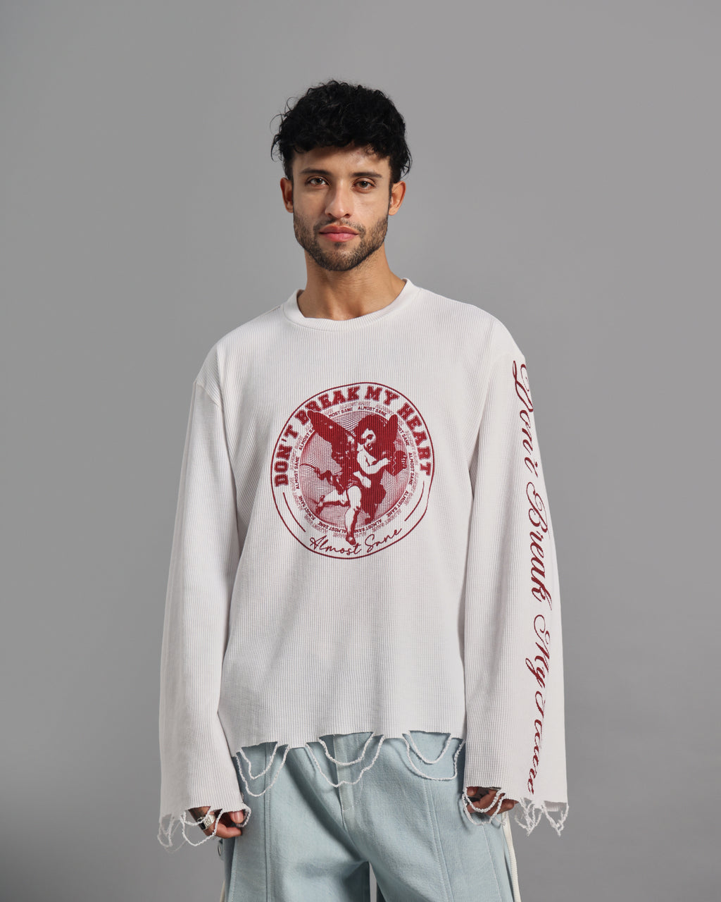 BROKEN HEART WAFFLE CREWNECK