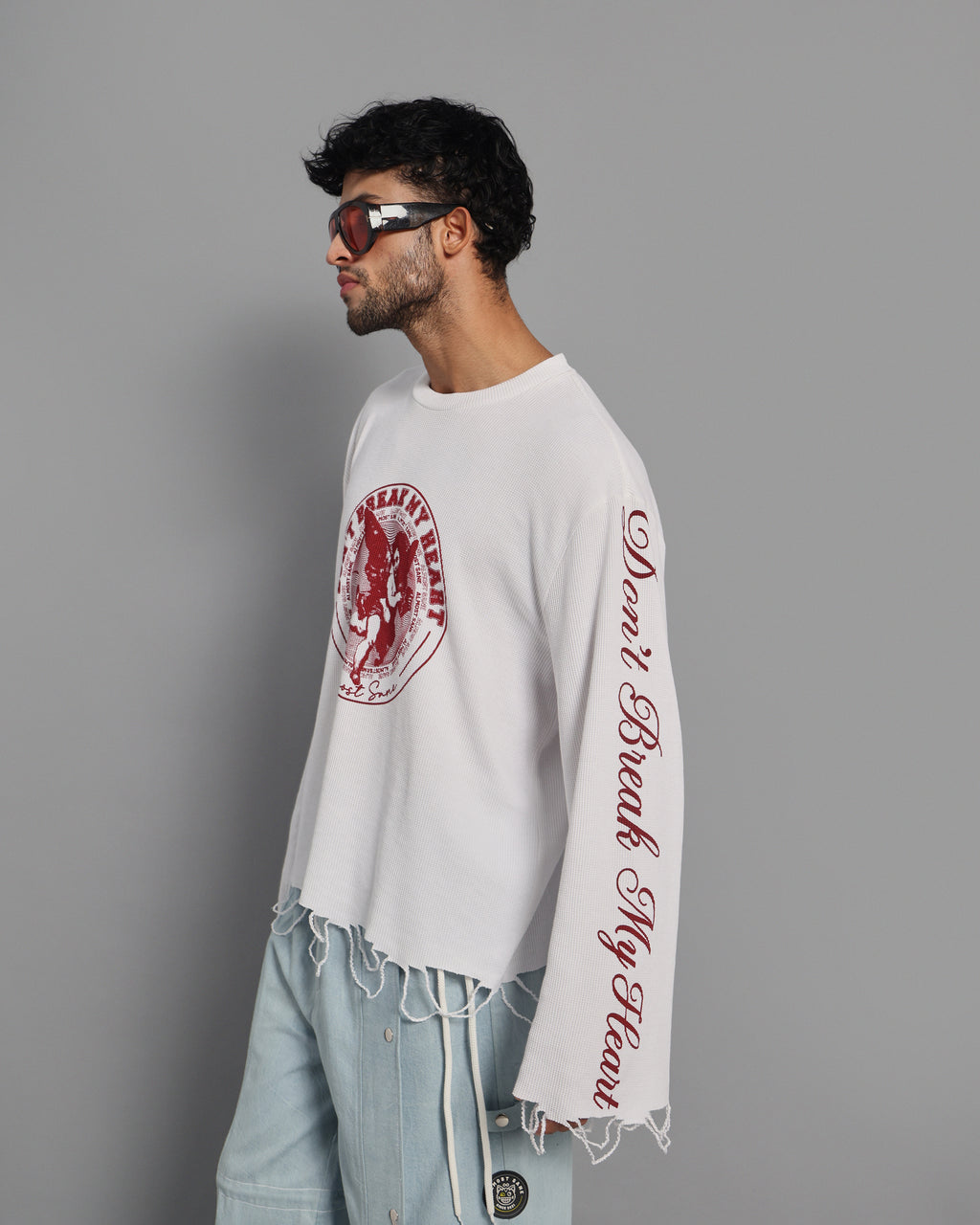 BROKEN HEART WAFFLE CREWNECK