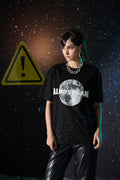 PHASES OF MOON BLACK T-SHIRT