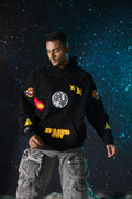 UNISEX SPACED OUT BLACK HOODIE