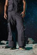 MEN'S GREY ZIPPER CARGO