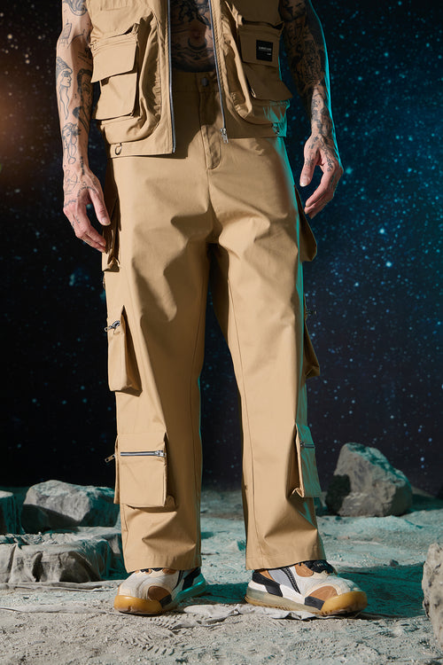 BEIGE ZIPPER CARGO