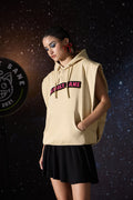 UNISEX CREAM BOXFIT HOODIE