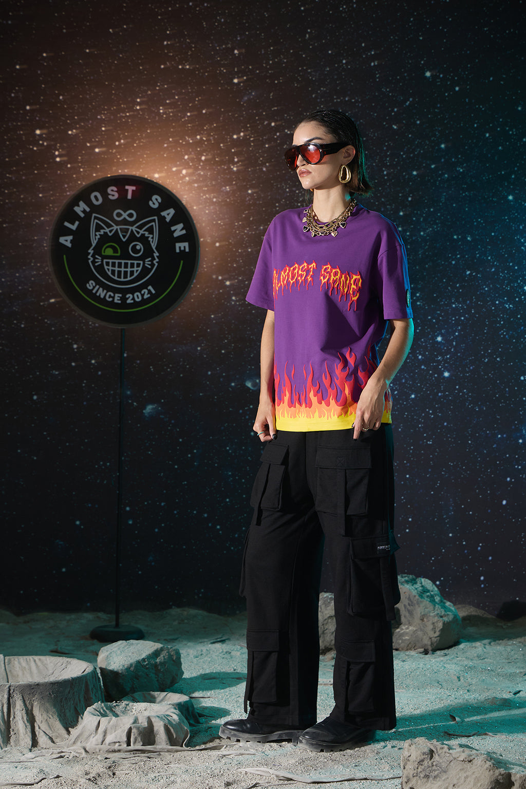 DRAGON OF THE SUN PURPLE T-SHIRT