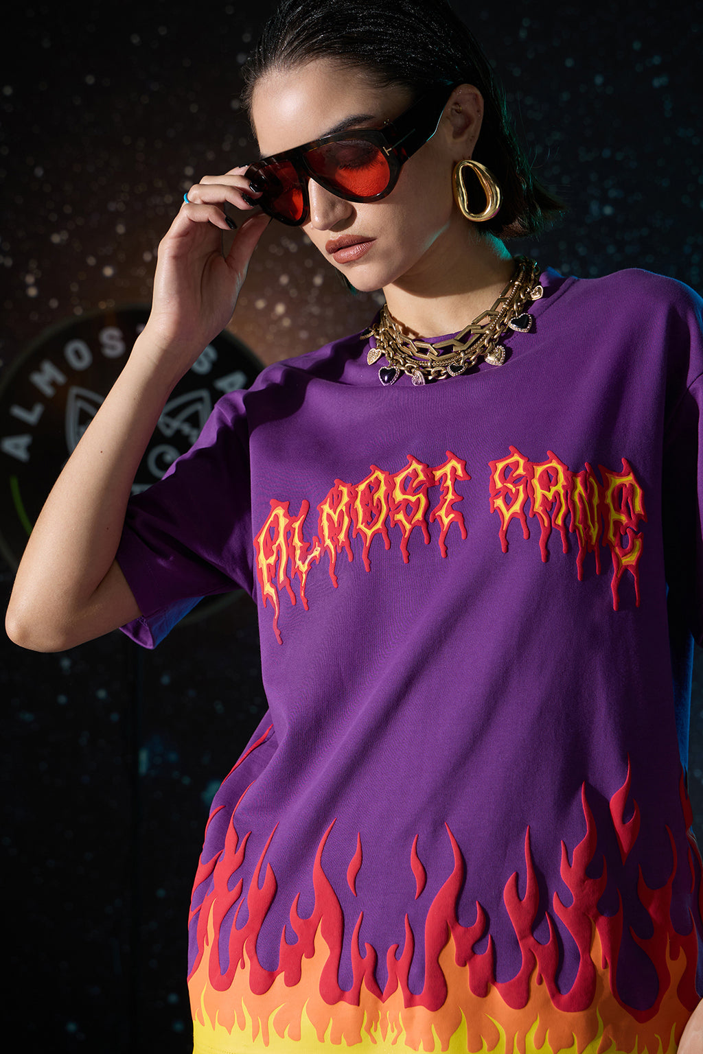 DRAGON OF THE SUN PURPLE T-SHIRT
