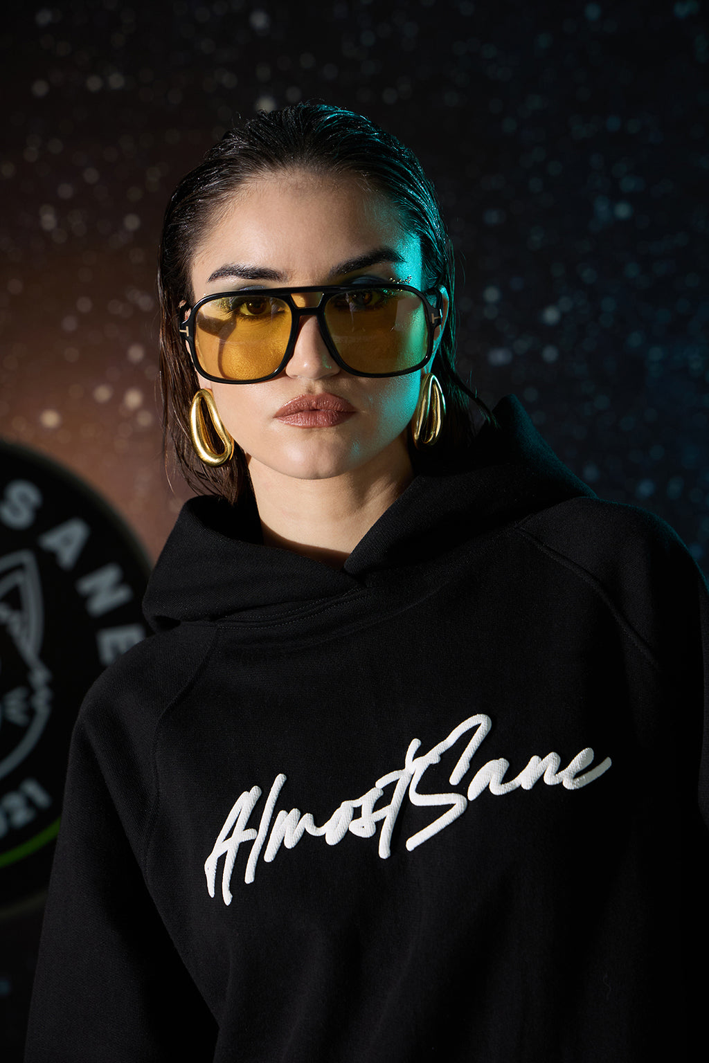 UNISEX BLACK TIGER HOODIE