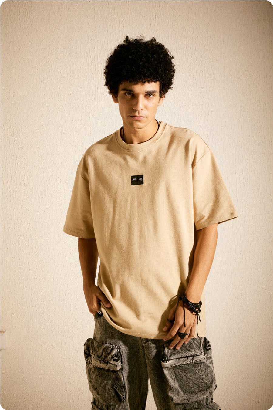 Men's Beige Essential Tshirt