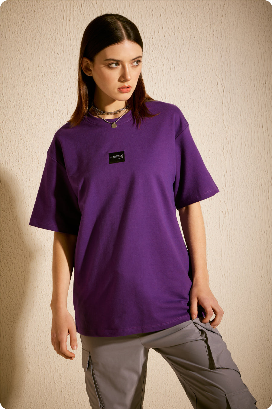 WOMEN'S PURPLE ESSENTIAL TSHIRT