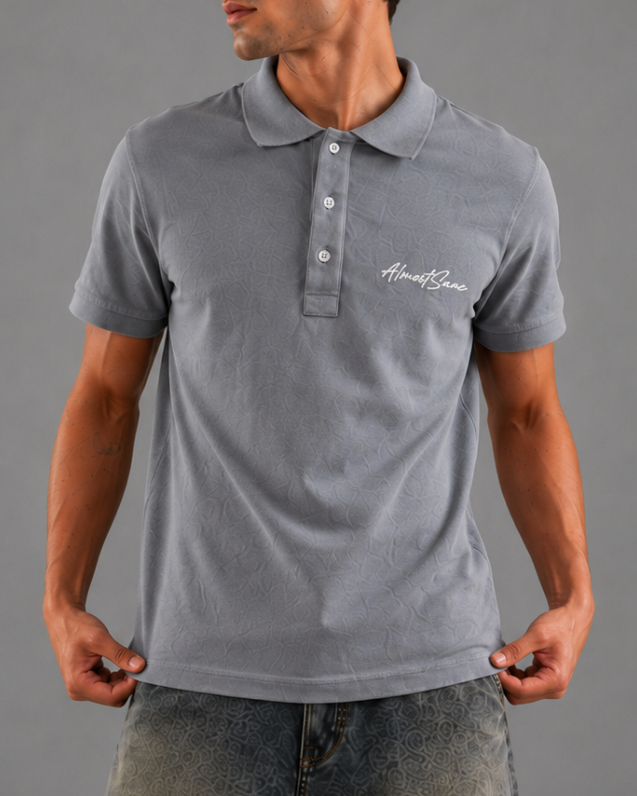 CLASSIC GREY SIGNATURE POLO