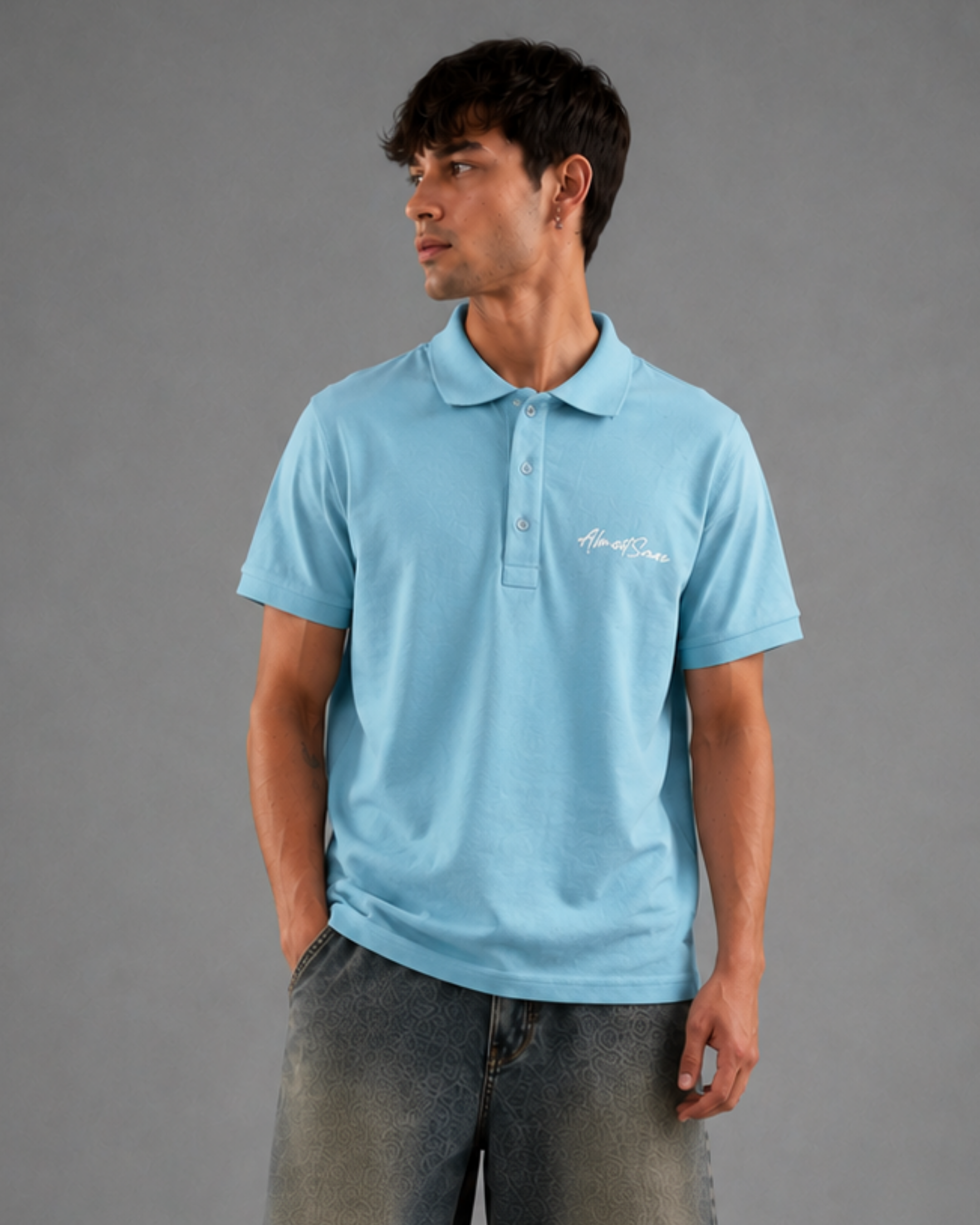 SKY BLUE SIGNATURE POLO