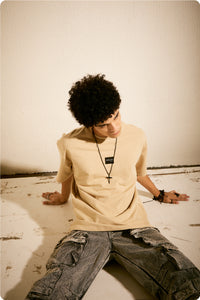 Men's Beige Essential Tshirt