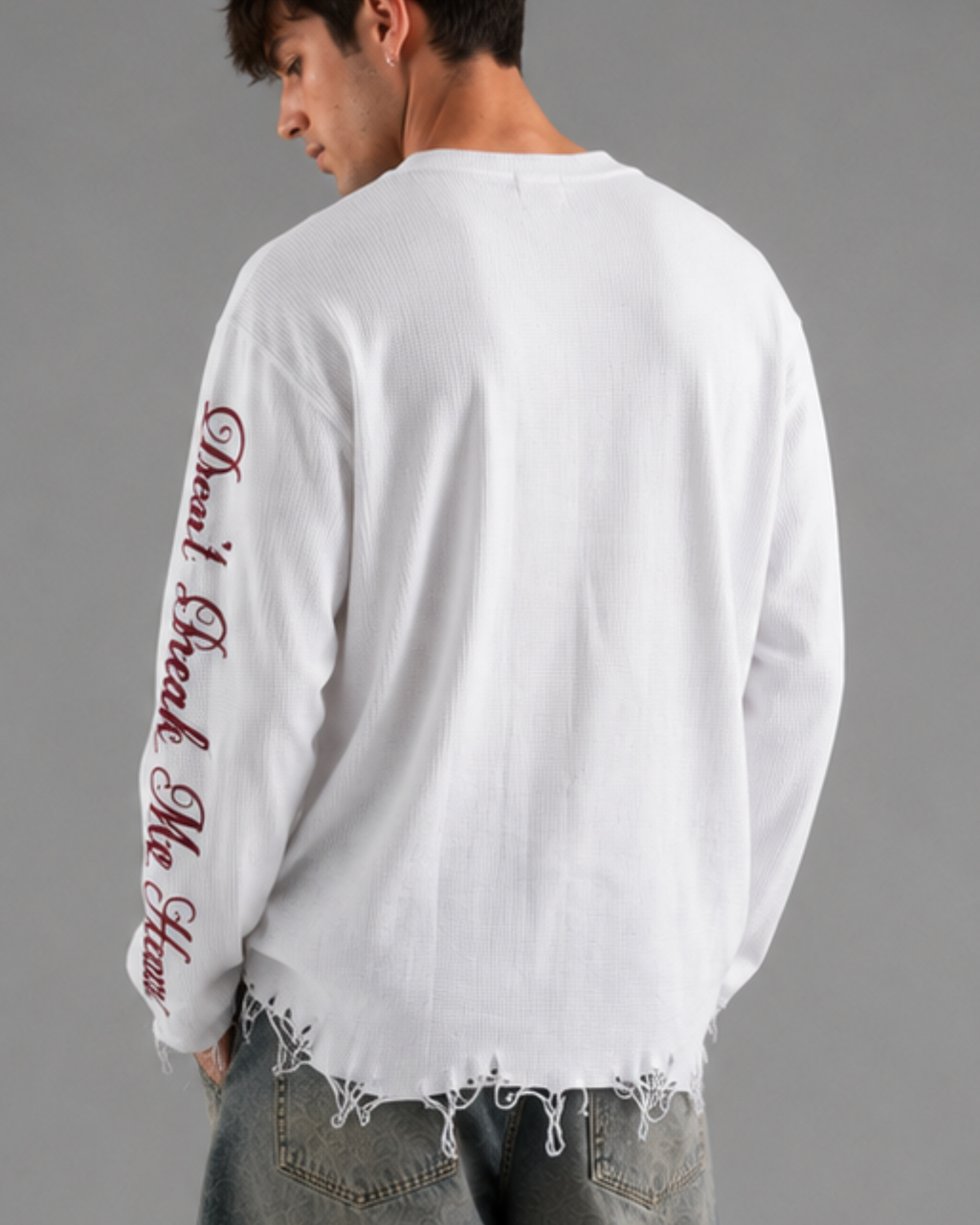 BROKEN HEART WAFFLE CREWNECK