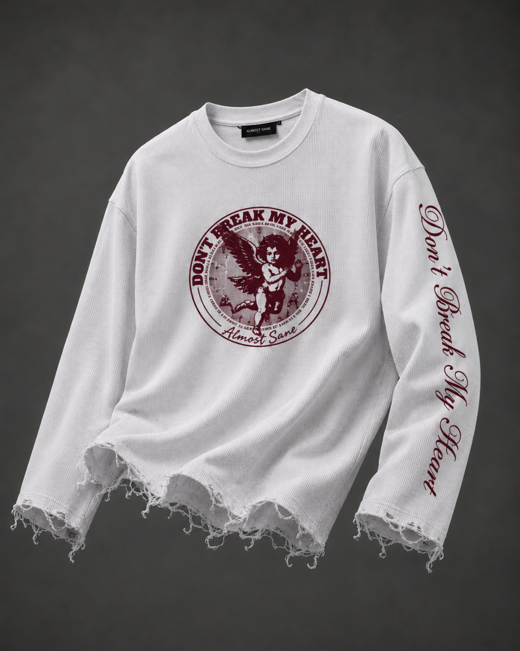 BROKEN HEART WAFFLE CREWNECK