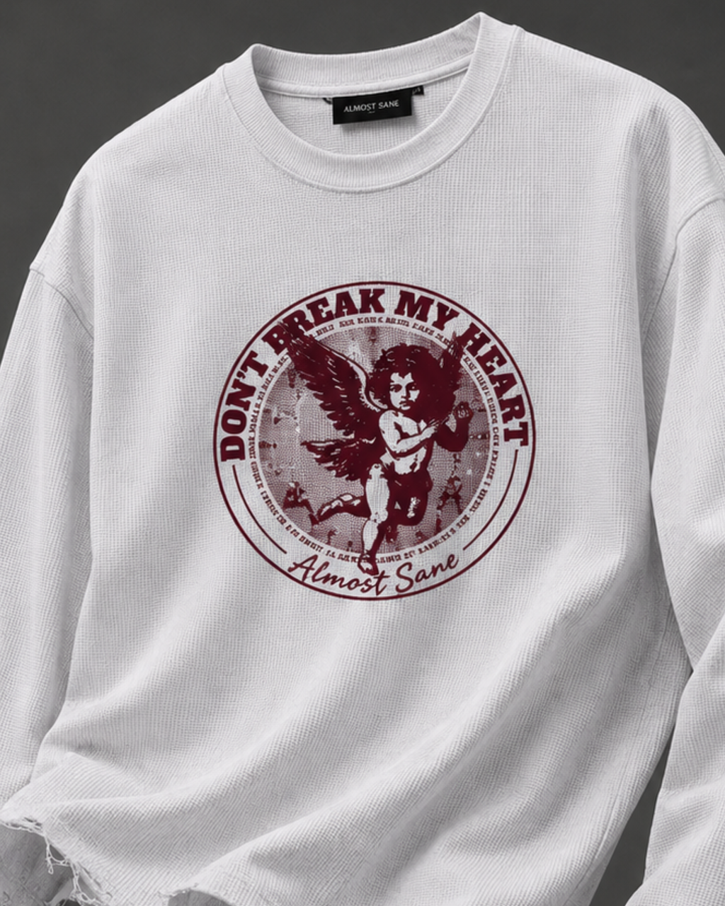 BROKEN HEART WAFFLE CREWNECK