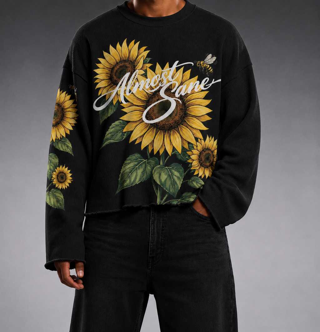 Helianthus Waffle Crewneck
