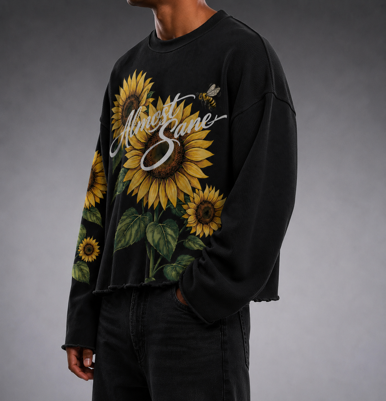 Helianthus Waffle Crewneck