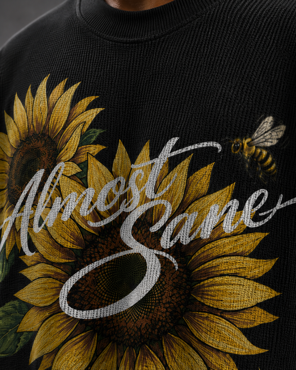 Helianthus Waffle Crewneck