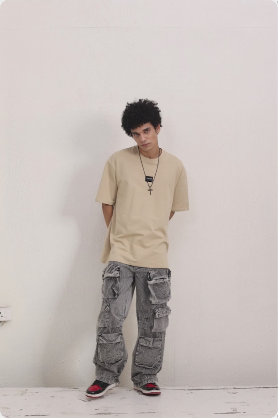 Men's Beige Essential Tshirt